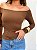 Blusa Luar Poliamida Marrom - Imagem 2