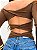 Blusa Luar Poliamida Marrom - Imagem 4