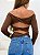 Blusa Luar Poliamida Marrom - Imagem 3