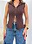 Blusa Tricô Modal Chiara Marrom - Imagem 3