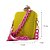 Bolsa De Mão Clutch Amarelo Rosa Festa Casamento Formatura - Imagem 6