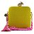 Bolsa De Mão Clutch Amarelo Rosa Festa Casamento Formatura - Imagem 1