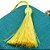 Bolsa De Mão Clutch Festa Casamento Formatura Verde Amarelo - Imagem 5