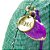 Bolsa De Mão Clutch Festa Casamento Formatura Verde e Tassel Roxo - Imagem 4