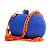 Bolsa De Mão Clutch Festa Casamento Formatura Azul e Corrente Laranja - Imagem 2