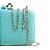 Bolsa de Mão Clutch Festa Casamento Formatura Verde e Tassel Azul - Imagem 4