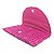 Bolsa de Mão Carteira Clutch Envelope de Palha Rosa Pink Top - Imagem 5