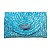 Bolsa de Mão Carteira Clutch Envelope de Palha Azul Luxo - Imagem 1