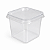 EMBALAGEM GALVANOTEK G378 QUADRADO PP 350ML - Imagem 1