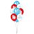 Balão Látex Redondo Nº9 Os Smurfs Regina Festas - Imagem 1