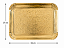 Bandeja Laminada Ouro Nº6 Regina Festas - Imagem 2