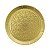 Prato Laminado Nº7 34,5cm Ouro Regina Festas - Imagem 1