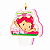 Velas Plana Pick Adesivada Moranguinho Baby Regina Festas - Imagem 1