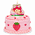Velas Plana Pick Adesivada Moranguinho Baby Regina Festas - Imagem 2