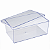 Cake Box Retangular Cristal Com Tampa 20x08x12cm BlueStar - Imagem 1