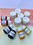 Aquarela Apiscor - kit com 6 cores básicas + 6 potes vidro com tampa - Imagem 2