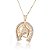 Colar ferradura cavalo strass - Imagem 1