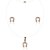 Conjunto ferradura Chocker nylon e brinco - Imagem 2