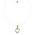 Chocker pingente coração fio de nylon - Imagem 1