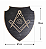 Placa Escudo - Maçonaria - Compasso e Esquadro - Imagem 3