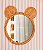 Espelho Urso rattan - Imagem 1