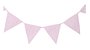 Bandeirola matelassê rosa claro - Imagem 1