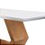 MESA ANE (TAMPO 2,00 X 1,00) COM VIDRO OFF WHITE CP DET 175 ./IMBUIA/OFF WHITE - Imagem 3