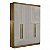 ROUPEIRO 4 PORTAS GENOVA PLUS 1,80M C/PES ./ROVERE/OFF WHITE - Imagem 2