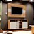 RACK COM PAINEL VIENA 1,36M (SUPORTA TV'S DE ATÉ 60") - CINAMOMO/ OFF WHITE - Imagem 1