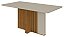 MESA ASTRID - COM VIDRO OFF WHITE - DIMENSÃO 170X90 - Imagem 1