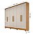 ROUPEIRO SERGIPE - 6 PORTAS - 1,80MT DE LARGURA - C/PES ./NATURE/OFF WHITE - Imagem 4