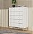 CÔMODA JASPER - 5 GAVETAS - 119X79X45 - OFF WHITE COM DOURADO - Imagem 1