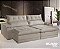 SOFA 4L DUBAI - RETRATIL RECLINAVEL  2.50M BI-PARTIDO TECIDO K 149 - BEGE - Imagem 1