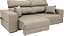 SOFA 3L LONDRES 2,12MT RETRATIL RECLINAVEL TECIDO T04 - VELUDO - Imagem 2