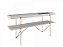 APARADOR BETHA COM METAL COBRE (160X78X43) - OFF WHITE - Imagem 1