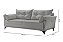 SOFA 2L MARTINS M-97 1,90MT TECIDO B397 LINHO - CINZA - Imagem 1