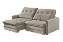 SOFA 4L FERRARI BUGATTI RET/RECL 2,20M BI-PART VEL ./BG CL - Imagem 2