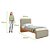 CAMA SOLTEIRO LOPAS LOOP 90CM TC BOU SALVIA ./AMENDOA CLEAN - Imagem 2