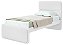 CAMA SOLTEIRO LOPAS LOOP 90CM TC KOR BR./BR - Imagem 3