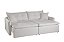 SOFA CAMA BIANCHI PORTO 2,24MT BI-PART TEC K157 BOUCLE./NUDE - Imagem 3