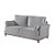 SOFA 3L MARTINS M-189 2,06MT TEC B-403 LINHO ./CINZA - Imagem 2