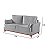 SOFA 3L MARTINS M-189 2,06MT TEC B-403 LINHO ./CINZA - Imagem 3