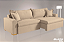 SOFA 4L FERRARI NERO RET 2,40M BI-PART TC BOTONE 03./LN GELO - Imagem 1