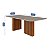 MESA CIMOL ESTER 2,10X1,00 VD OFF WHITE ./CINAMOMO/OFF (APENAS A MESA) - Imagem 2