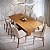 MESA IMCAL LIVING 1.8 (5733) S/VD RET LAMINADO ./CINAMOMO - Imagem 1