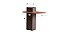 MESA APOIO KIRIUS VIGA 43X96 BRONZE METAL ./CINAMOMO - Imagem 2