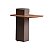 MESA APOIO KIRIUS VIGA 43X96 BRONZE METAL ./CINAMOMO - Imagem 3