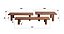 MESA CENTRO KIRIUS SEIVA 1200X750X30 VER NAT /CINAM A/C GOLD - Imagem 3