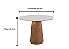 MESA CONE RED. 0,90CM DIAM. VD OFF WH ./OFF/CINAM (SÓ A MESA) - Imagem 2