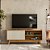 RACK BRASIL AURUM 1P 1,60MT ./NATURE/OFF WHITE - Imagem 1